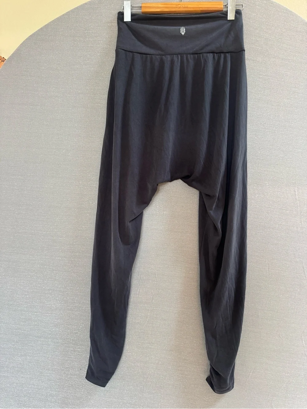 Free People Charcoal Black Harem Track Pants